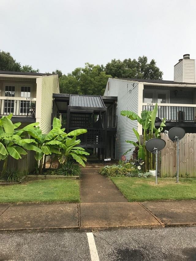 Front view from parking lot