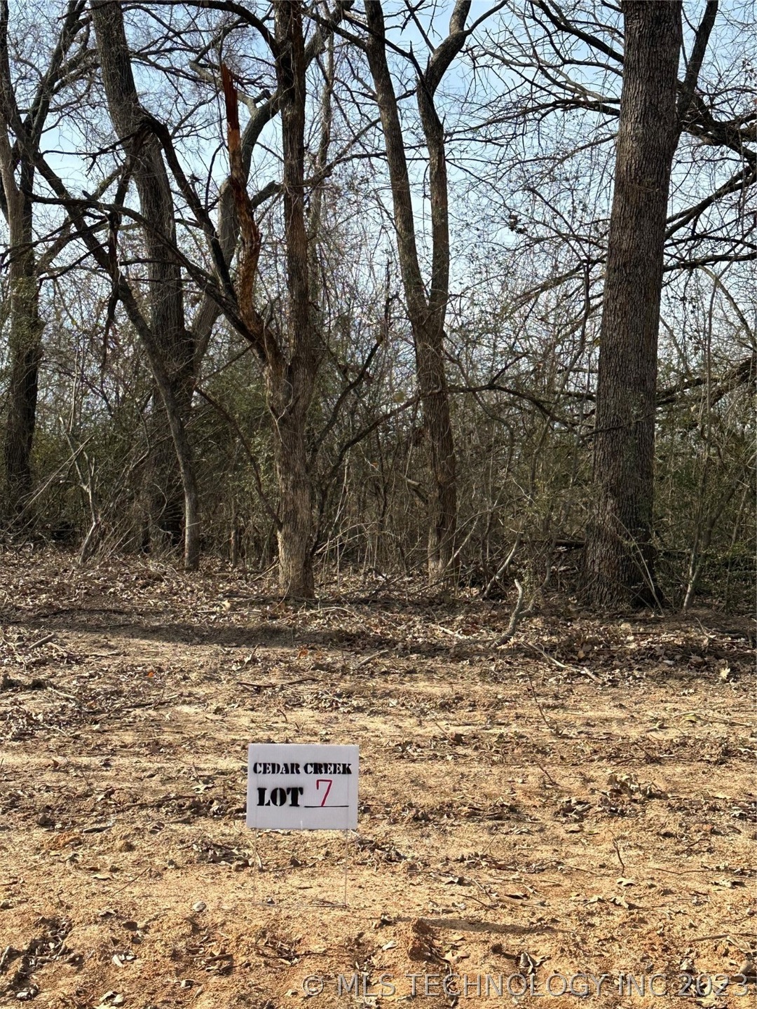 Photo of lot seven with its sign