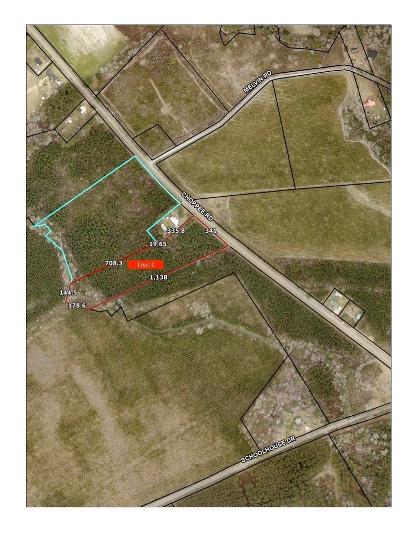 Aerial view of property's location