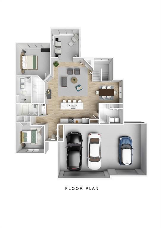 *Photo of floor plan layout has upgrades; actual f