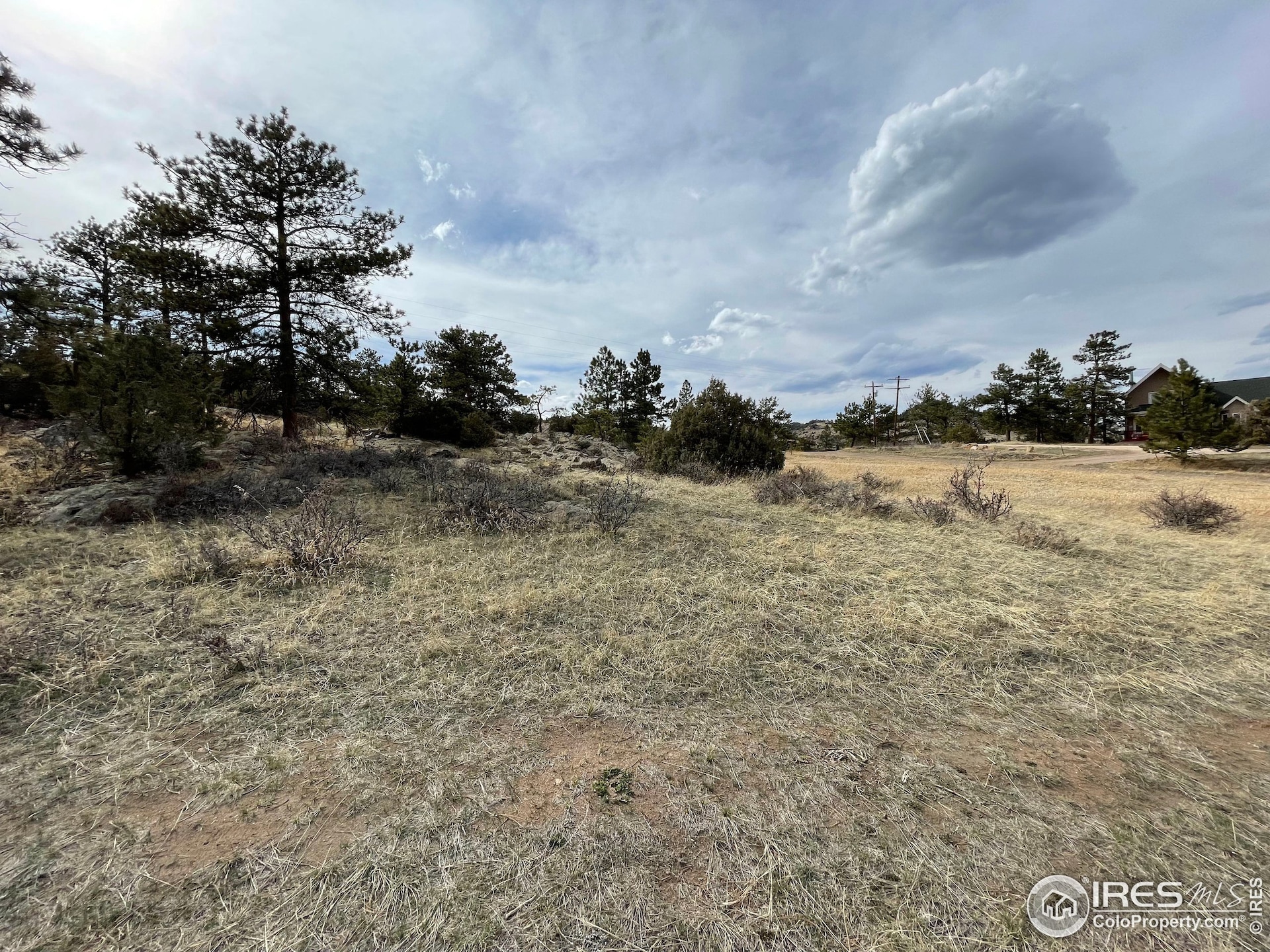Looking across the lot facing NW