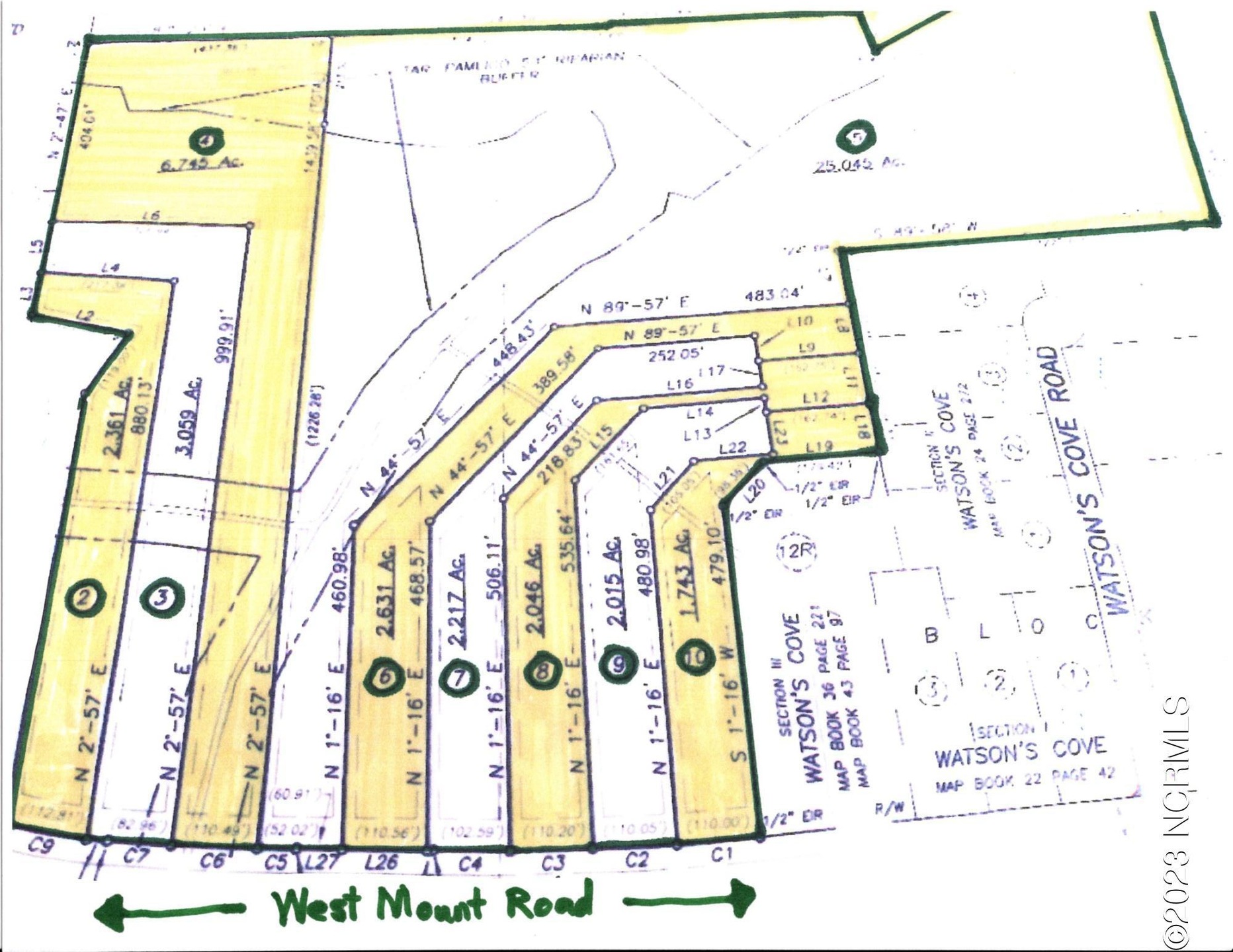 Main Lot Map