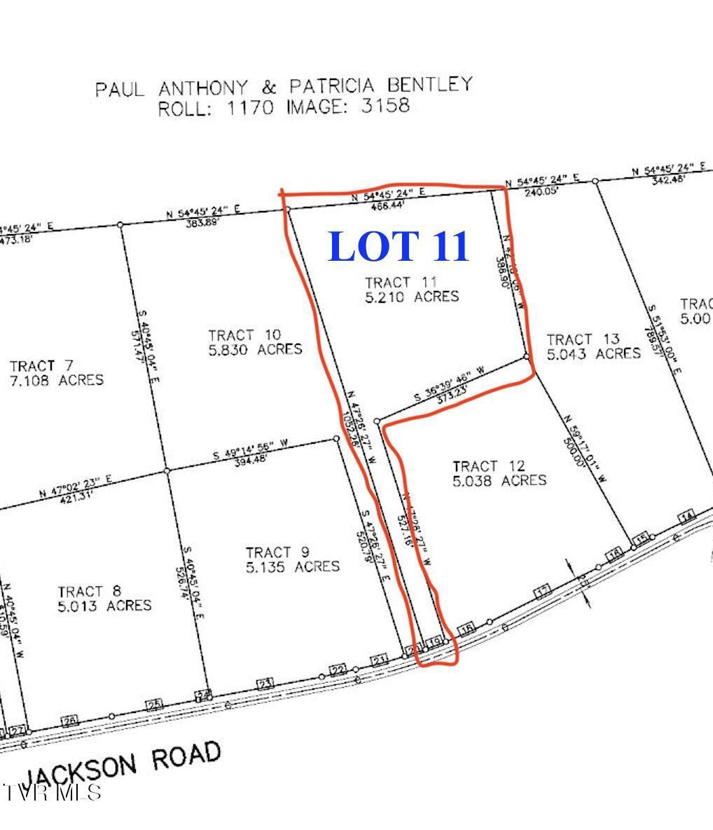 JACKSON RD by LOT 11