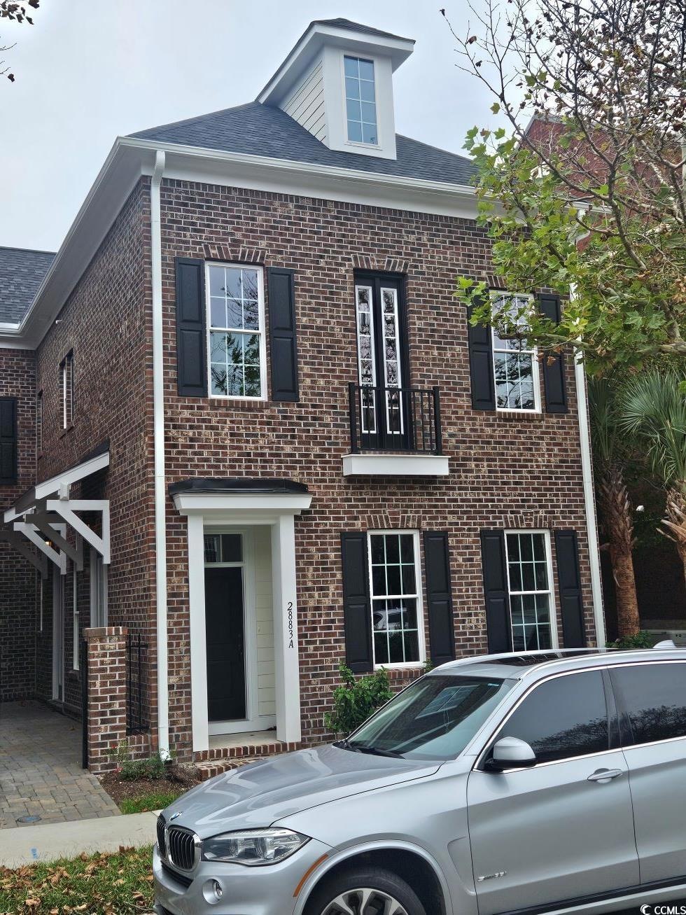 View of colonial inspired home