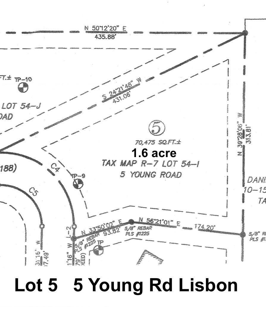 Lot 5 Young Rd Enlarged map