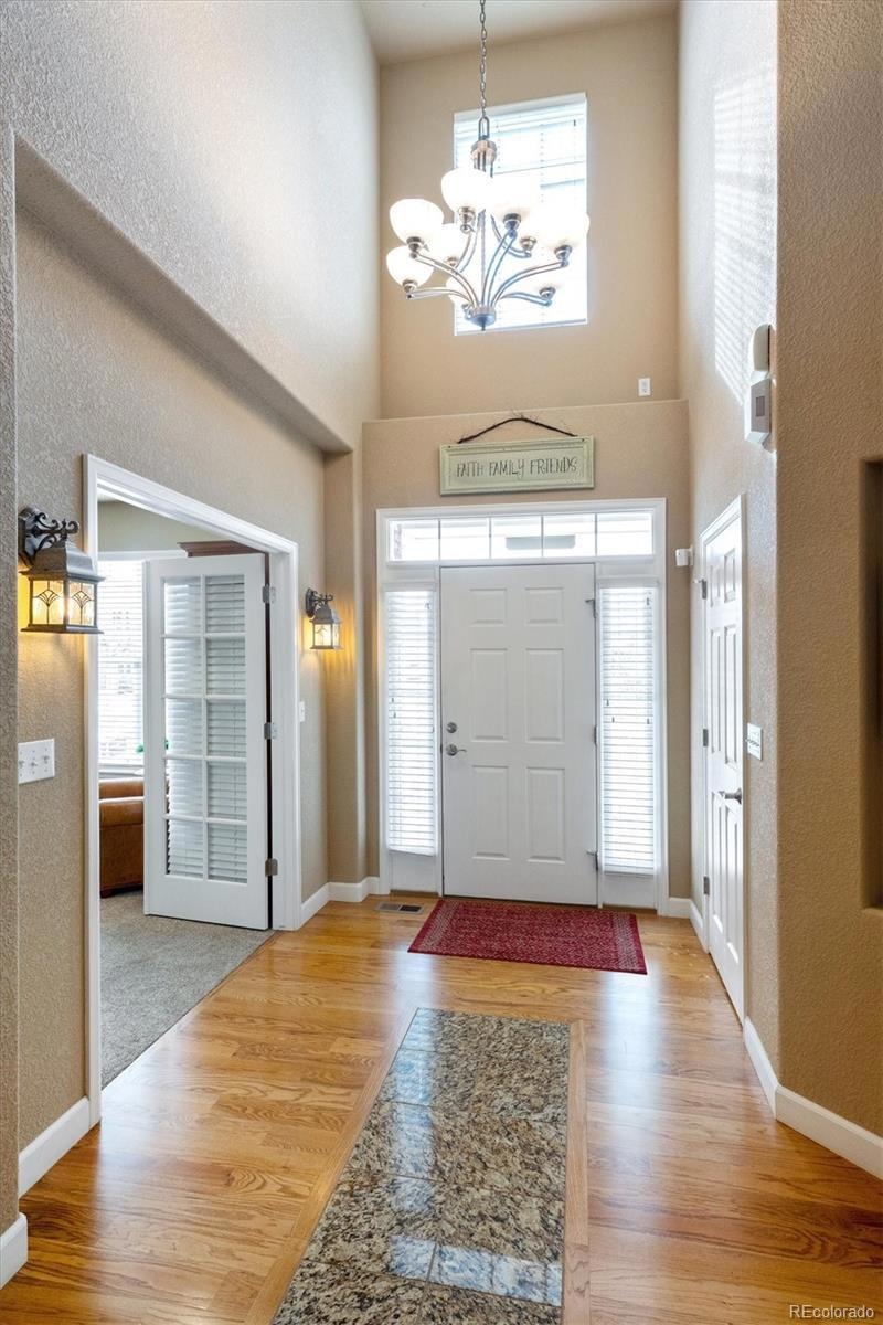 Two story entryway