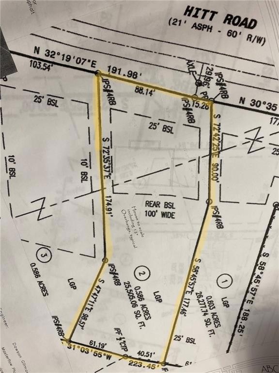 Plat Highlighted Lot #2