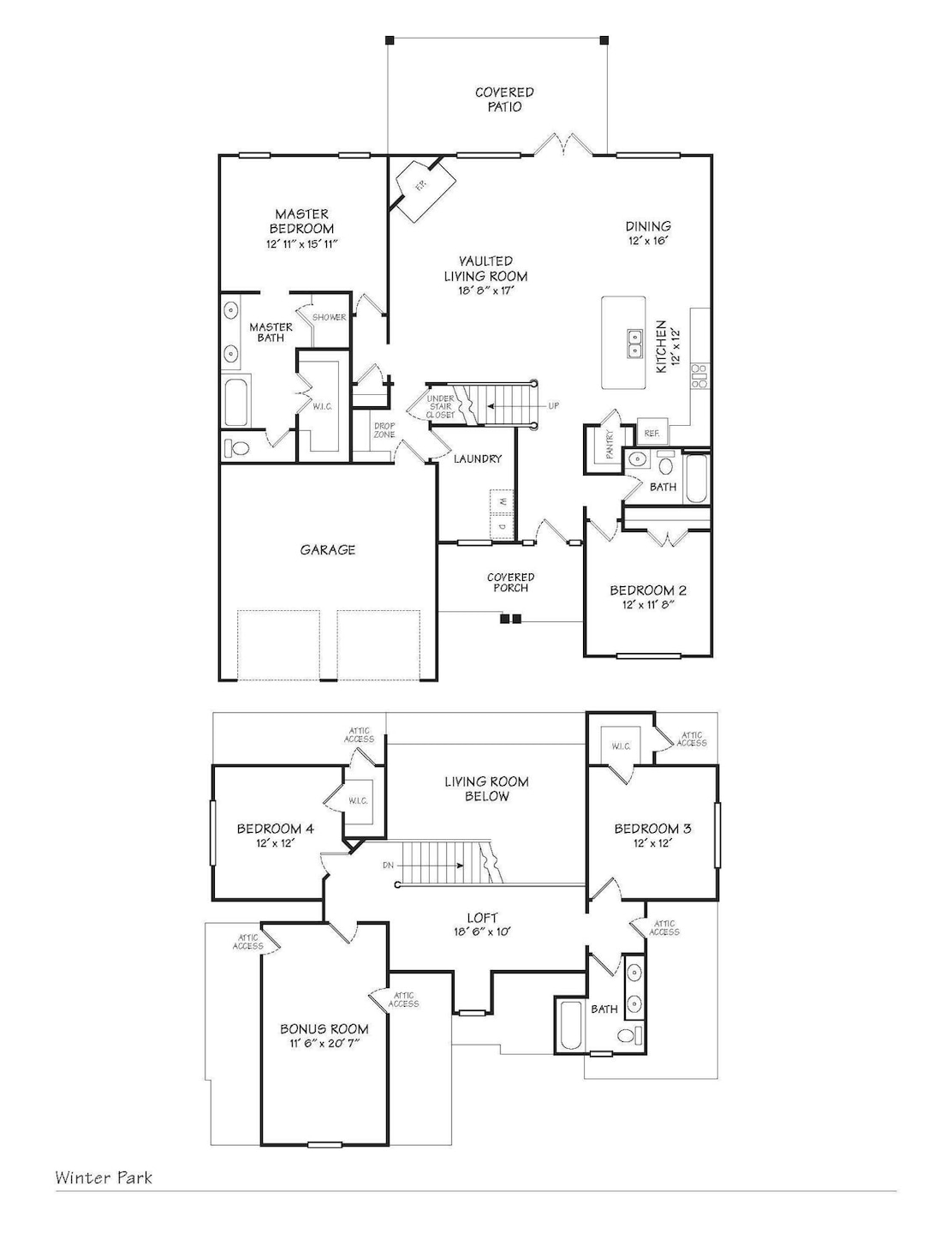 Floorplan.Winter Park 2-car