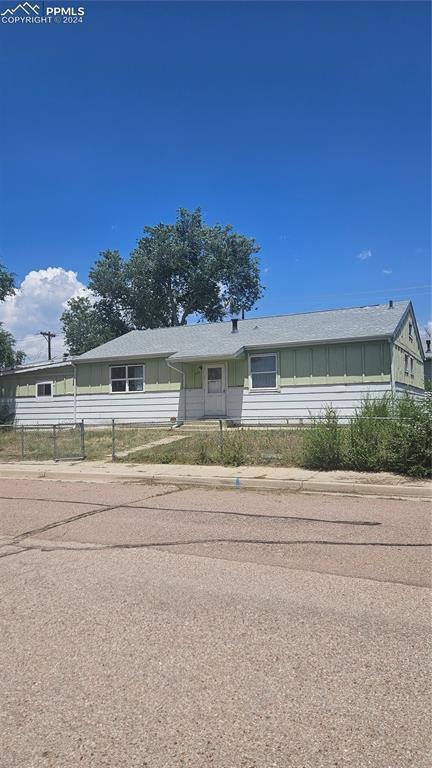 View of front of home.  Home is at the end of the 