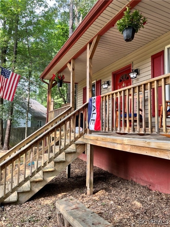 View of deck