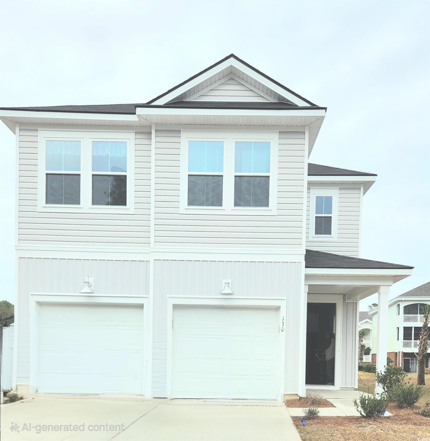 View of front of home featuring a garage