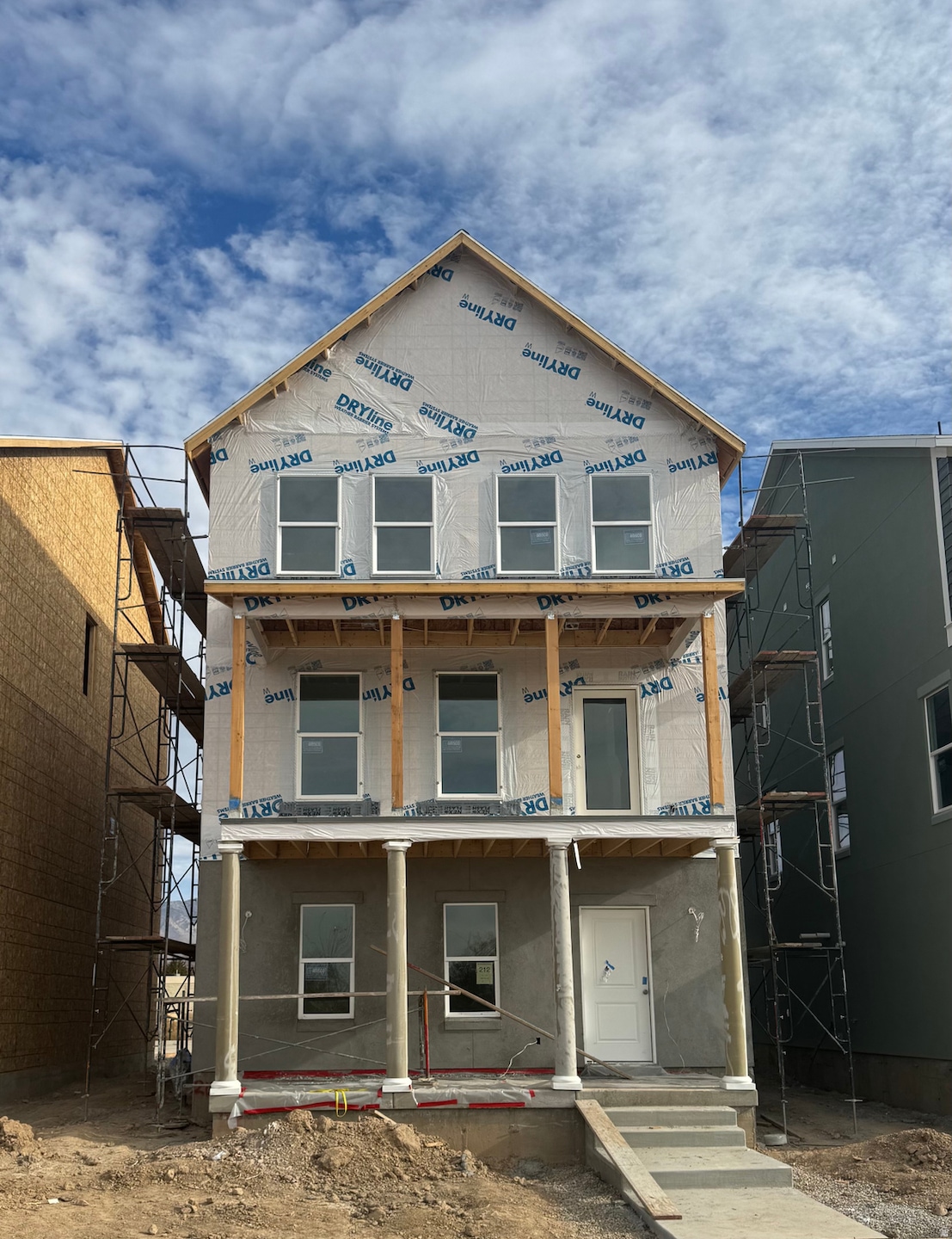 View of front of home with covered porch