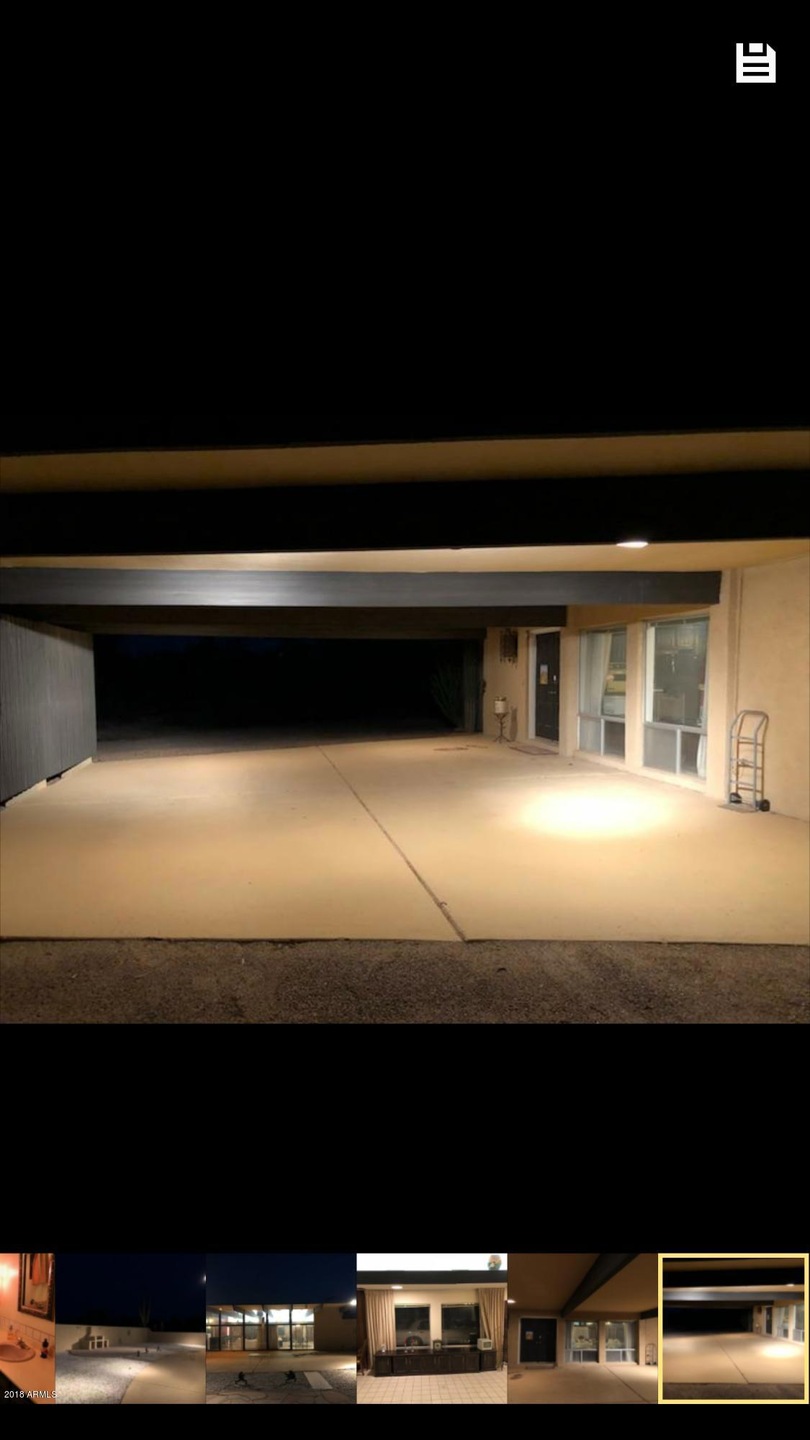 carport and entrance