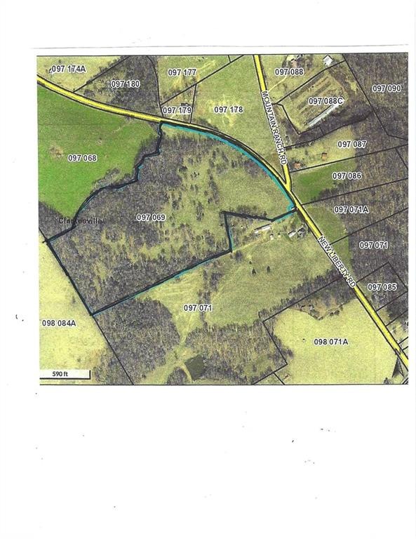 1600 Feet of road frontage on New Liberty Rd. Prop