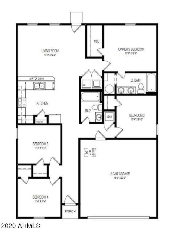 1402 2-Car - Floor Plan - BROCHURE - GRP