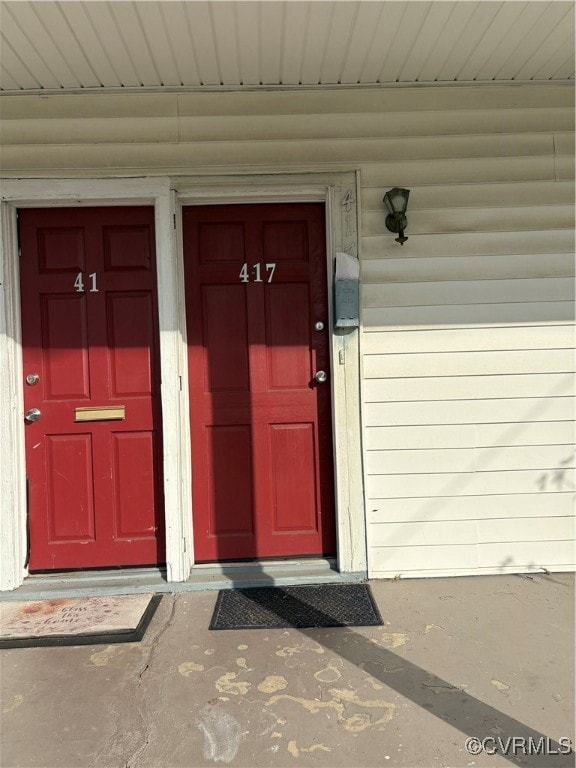 View of property entrance