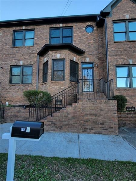 Street view, front of the townhome