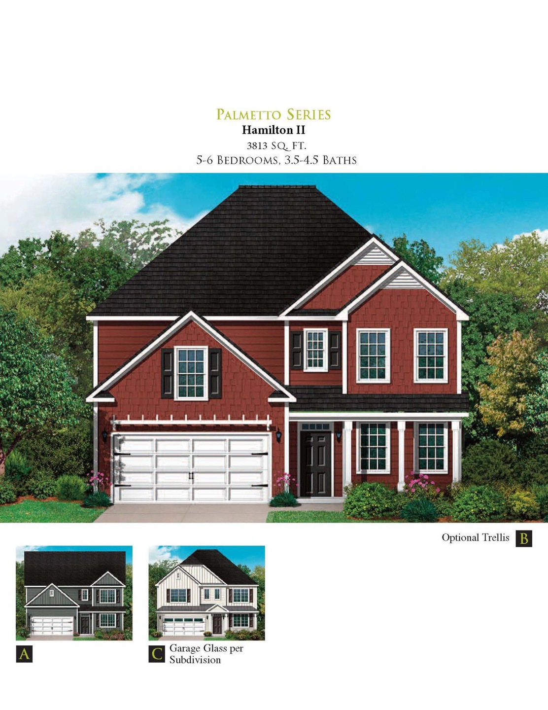 HAMILTON II FRONT ELEVATIONS