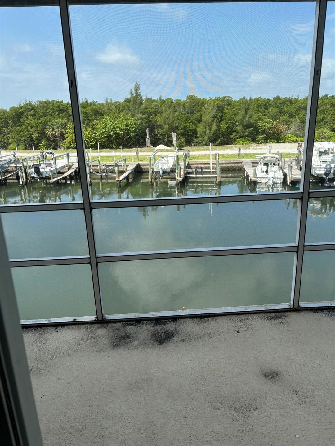 View from Balcony & living room