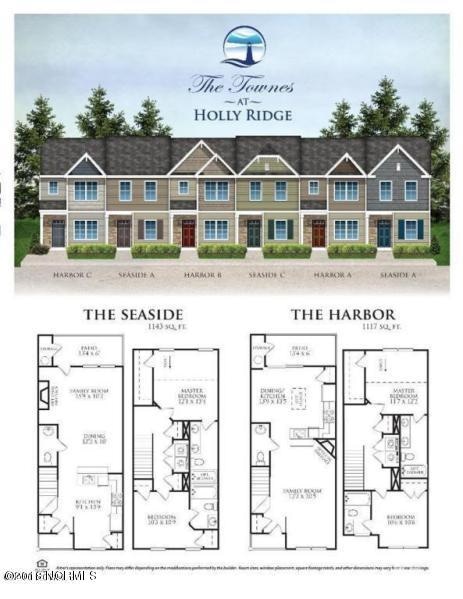 Rendering of townhomes