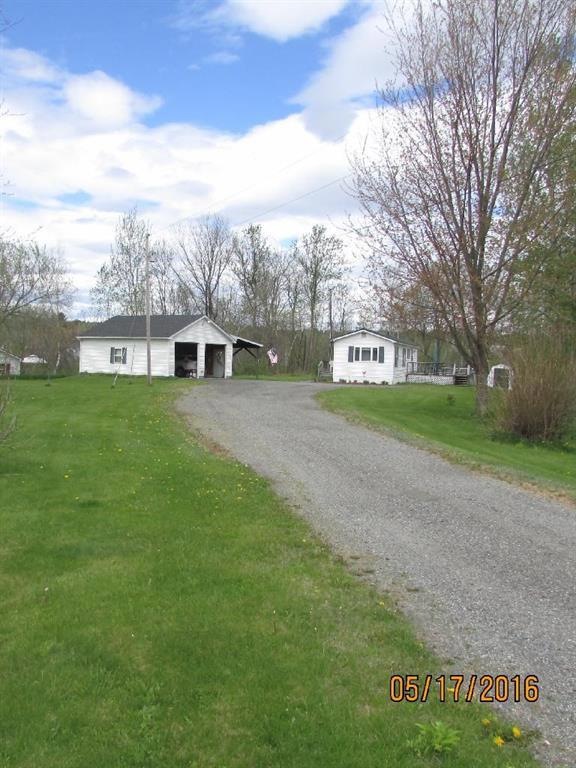 View down driveway