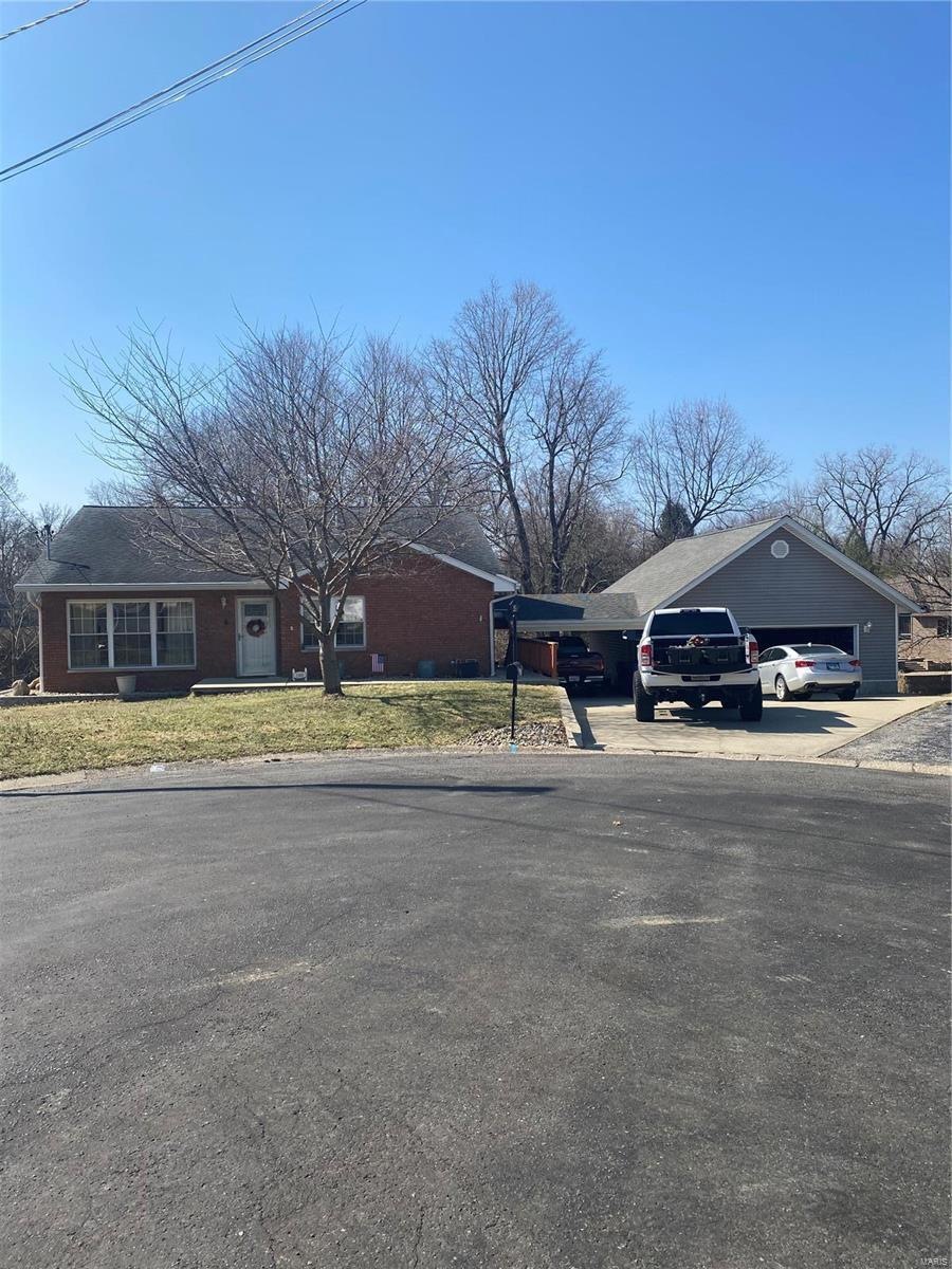 Located on dead end of cul- de- sac.