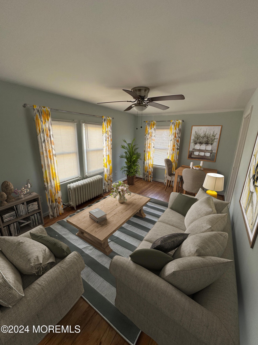 Living Room Digitally Staged
