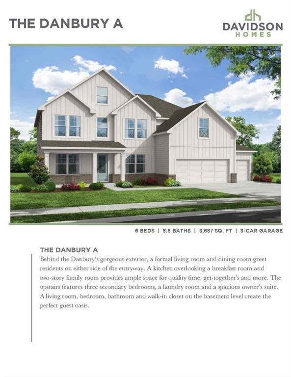 Danbury A shown to be built. Rendering color palet