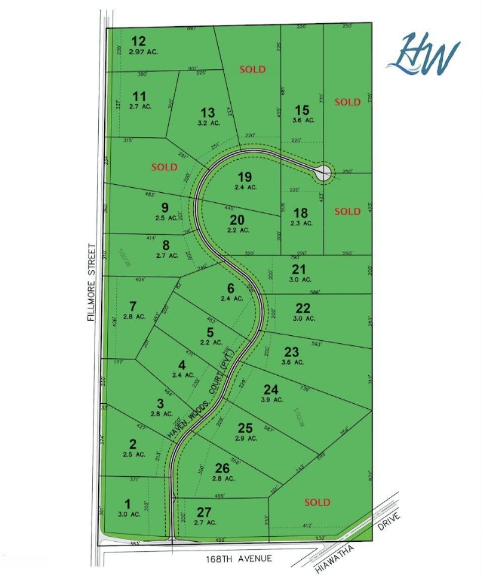 Haven Woods Lot Info