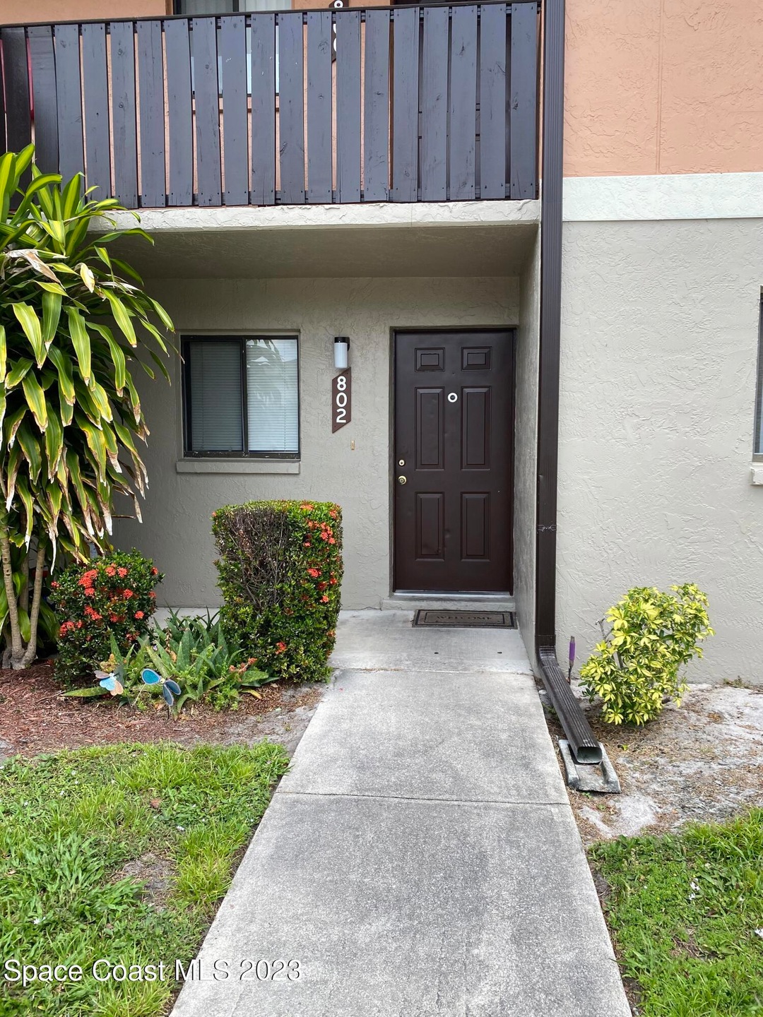 Front of condo