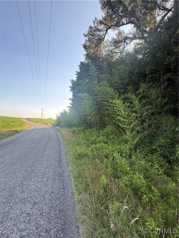 View of asphalt road