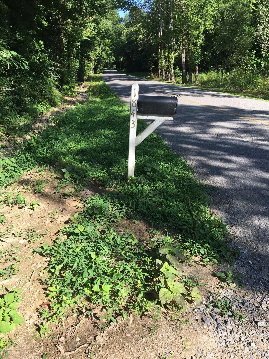 1843 Garrison Branch Rd is the shared driveway.
