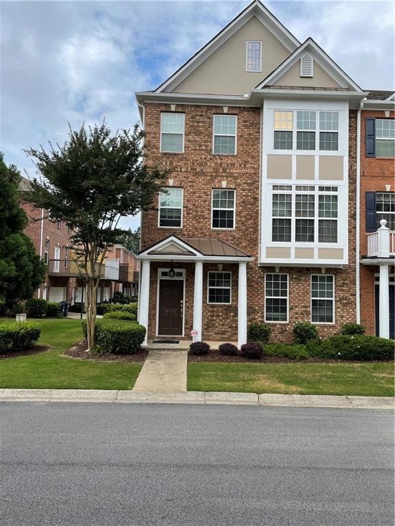 Multi unit property with brick siding