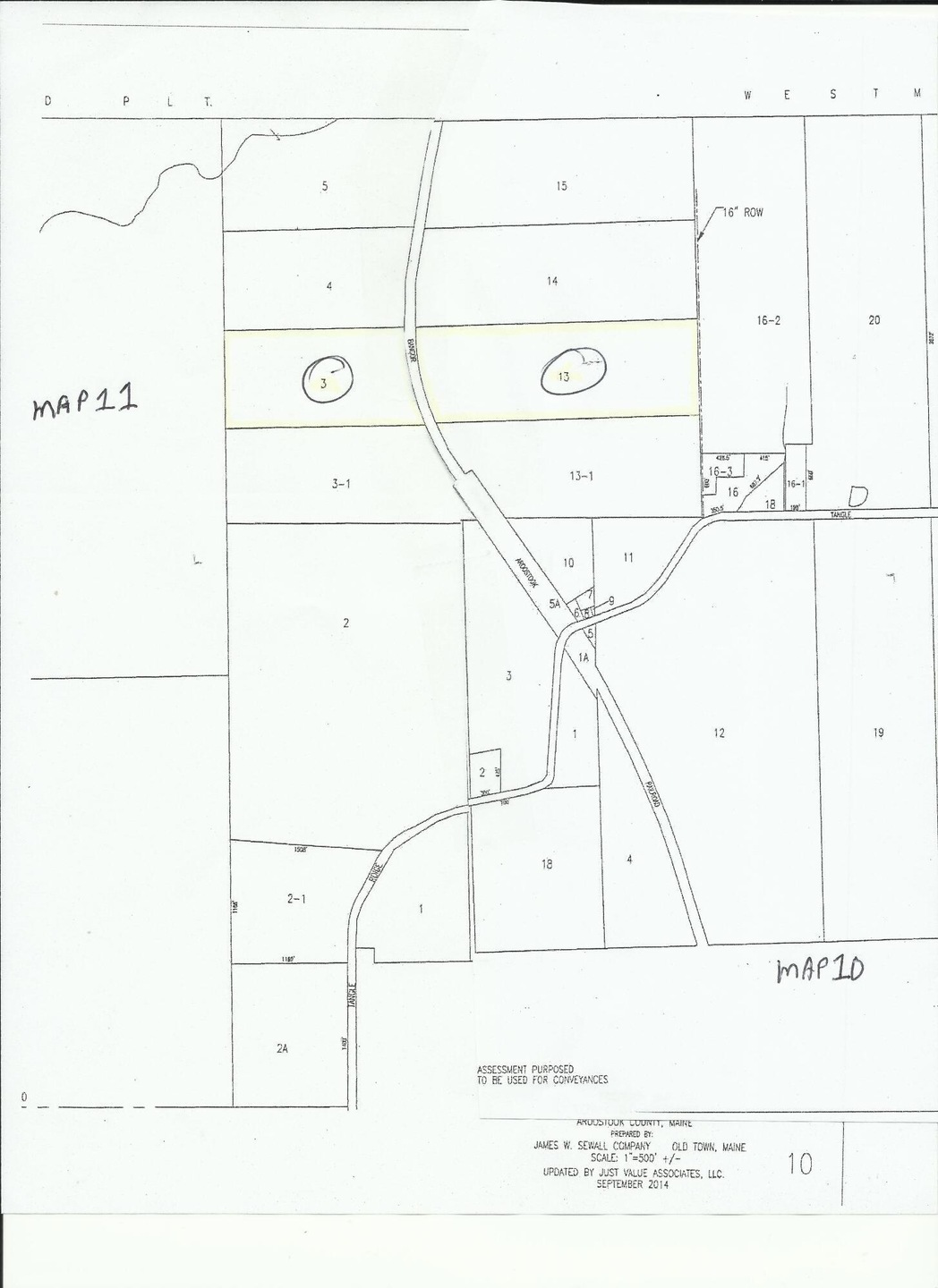 Tangle Ridge Map