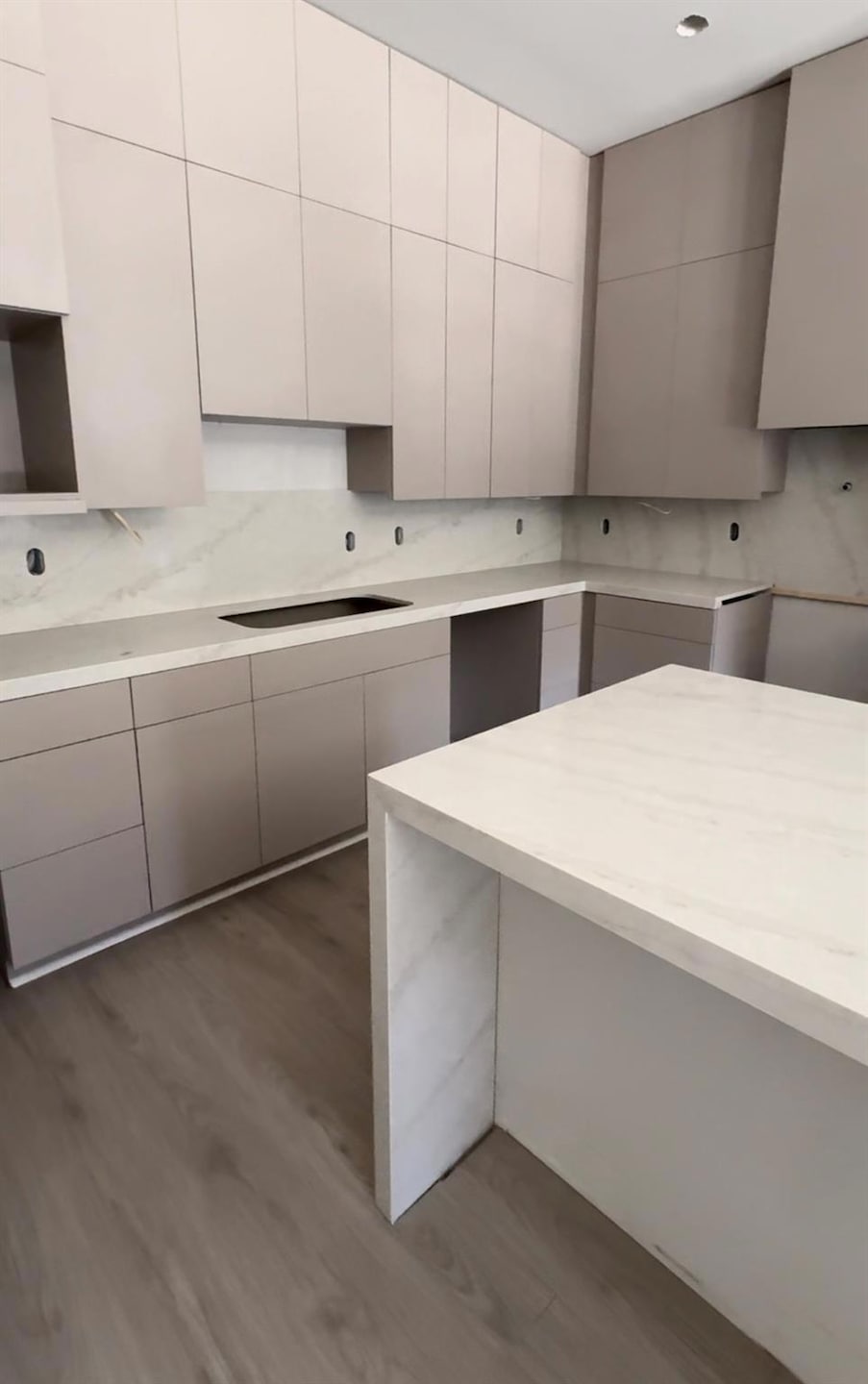 Unit finish out for one bedroom units