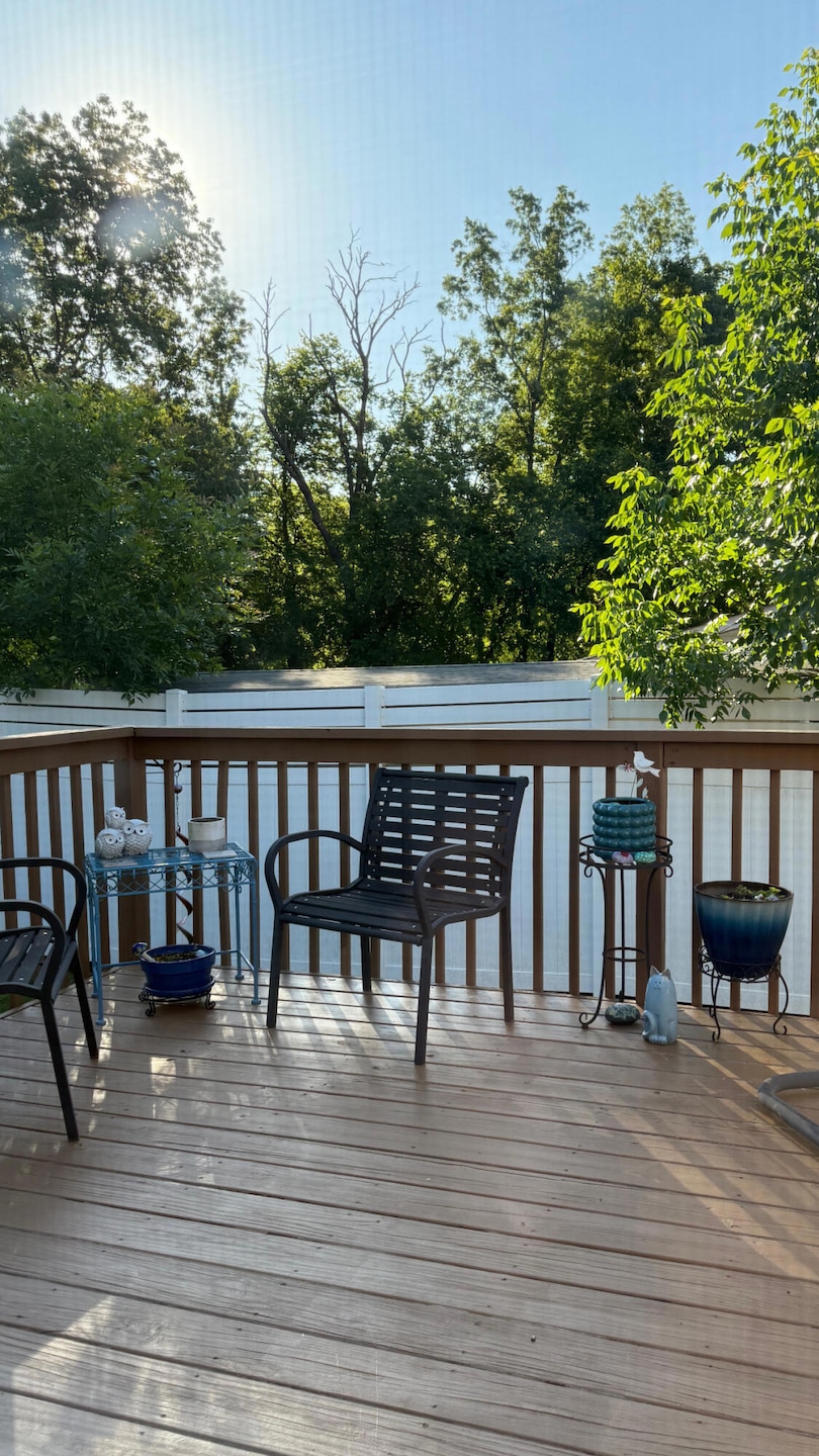 Morning view from deck