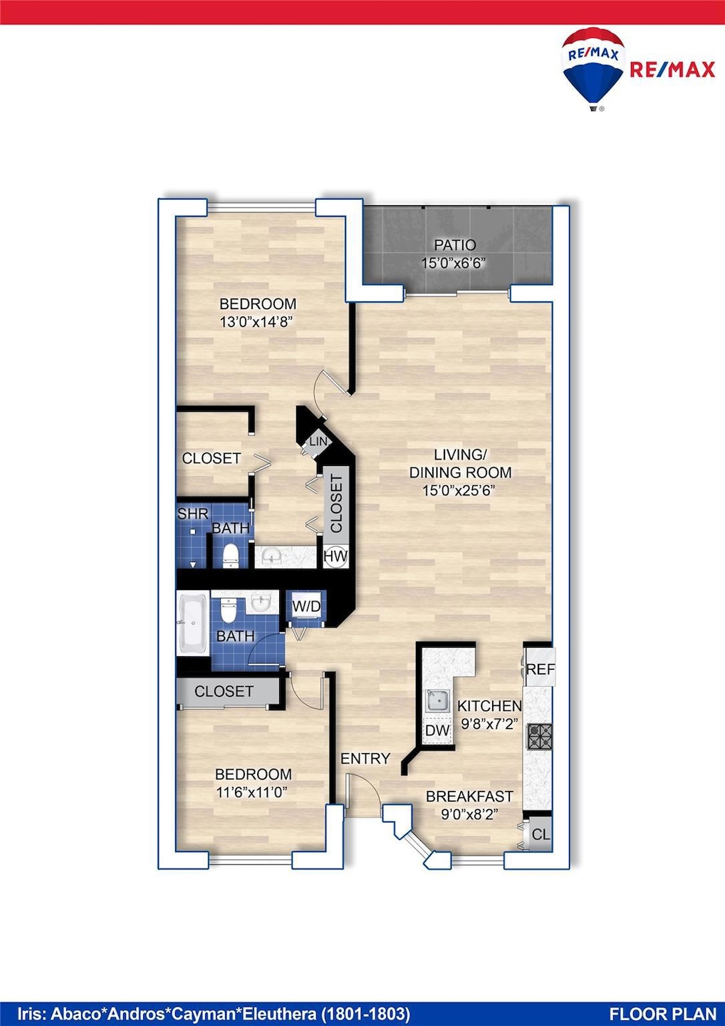 IRIS FLOOR PLAN 1350 U/AIR