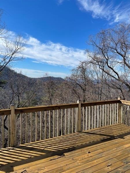 View from the back deck of 414 Shadowick Mountain 