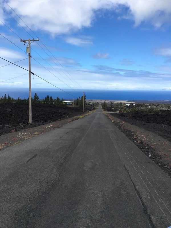 Driving down into Kula Kai View Estates, a gated subdivision.