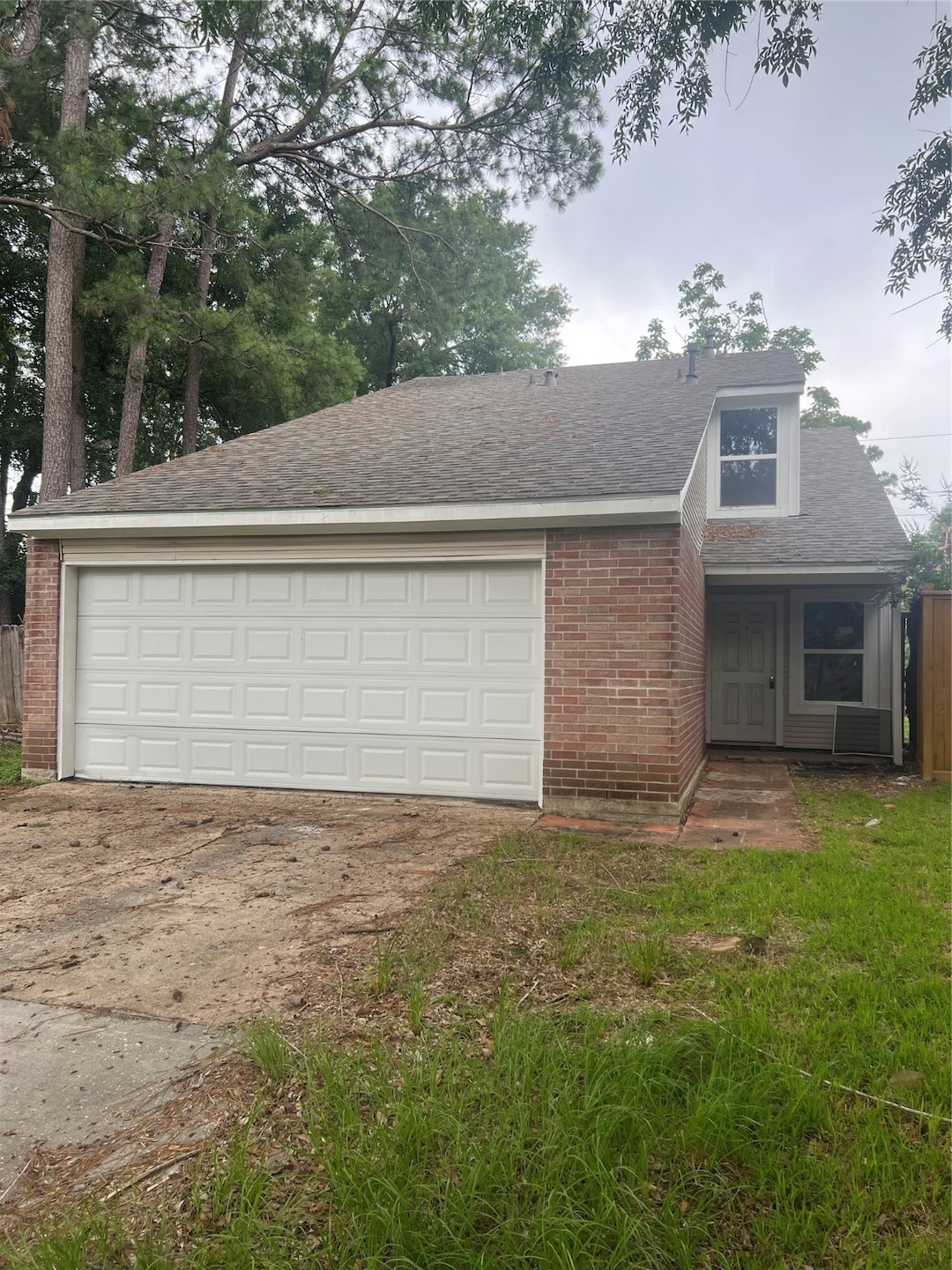 2 car attached garage 
