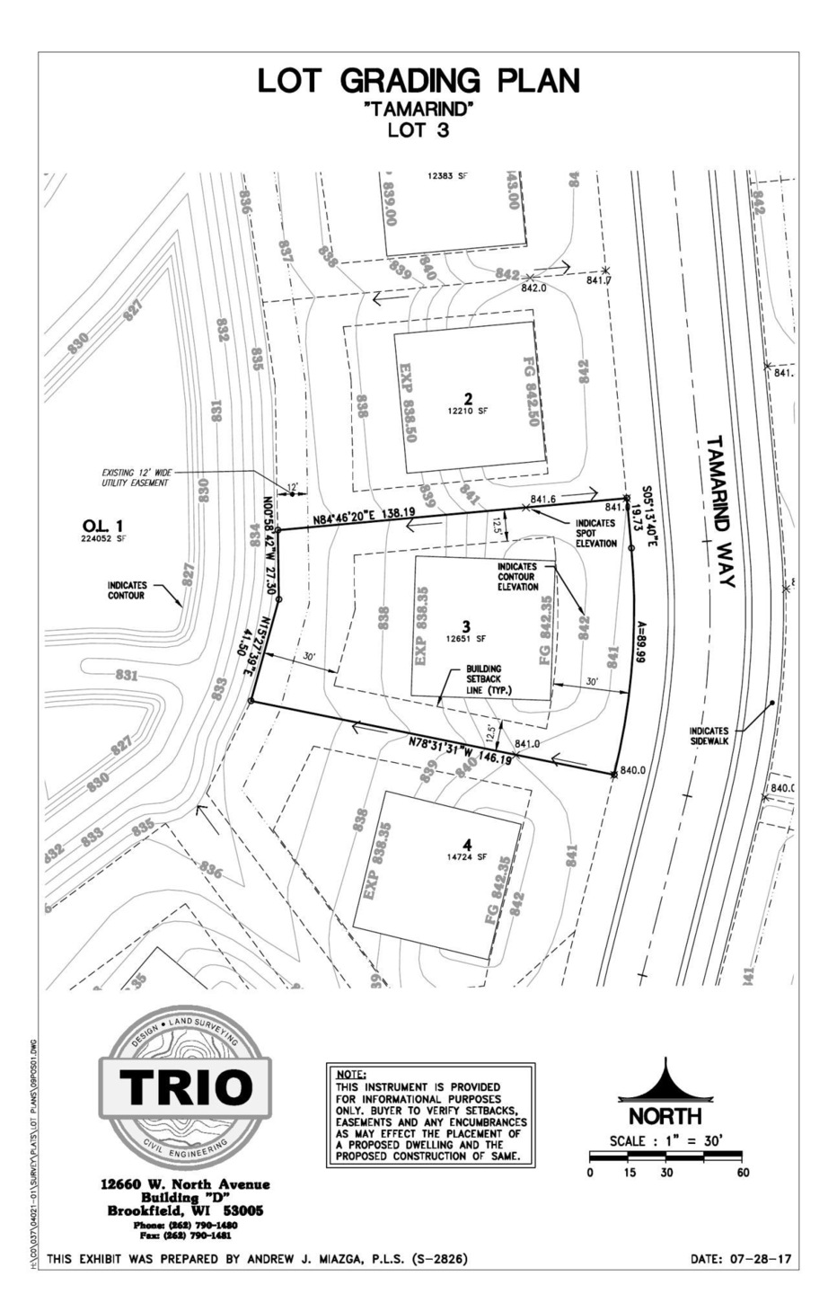 Lot 3 Grading Plan