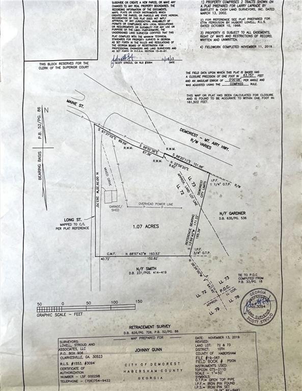 Survey map / technical document