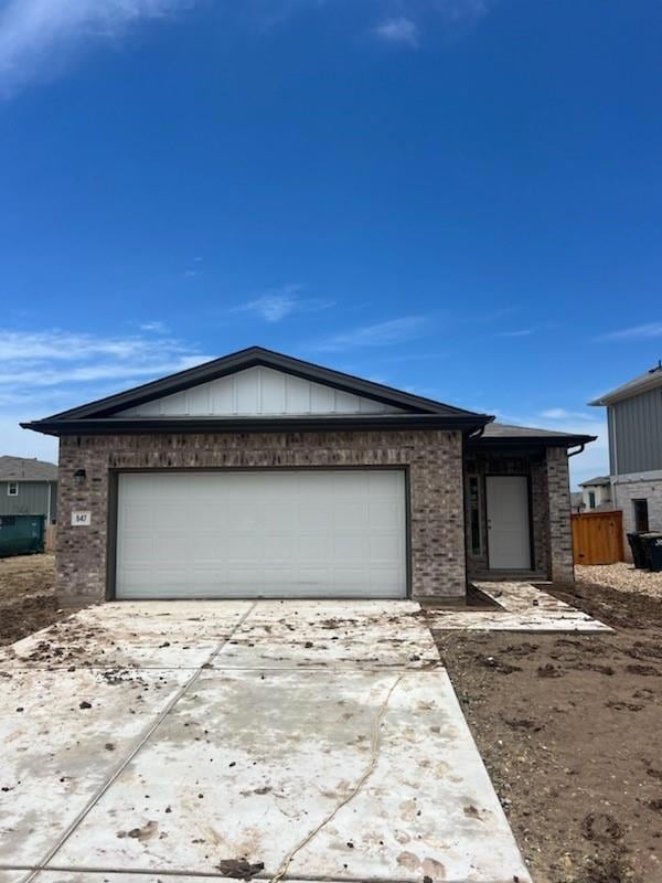 Photo of actual home, under construction.