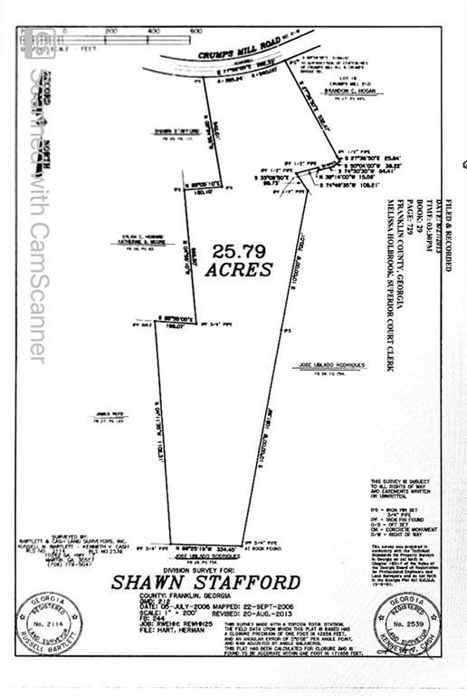 Survey map / technical document
