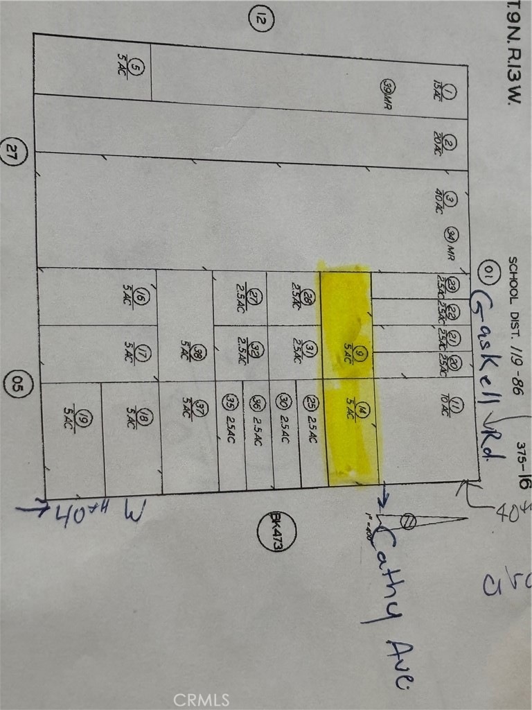 0 40th St West and Cathy Ave unit SR25107490, Rosamond, CA 93560 - photo 1