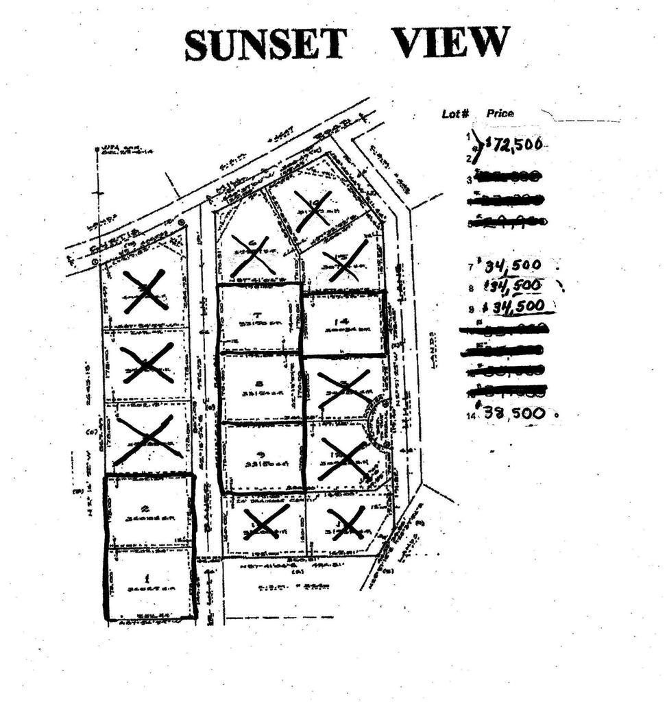 Sunset View map