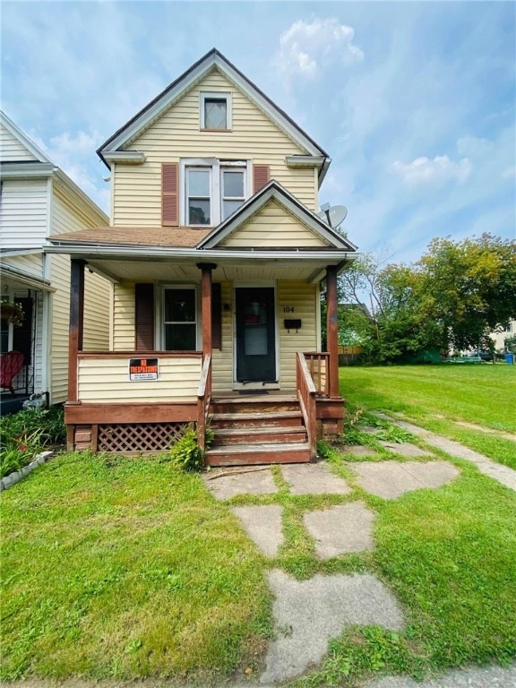 Front of home.
