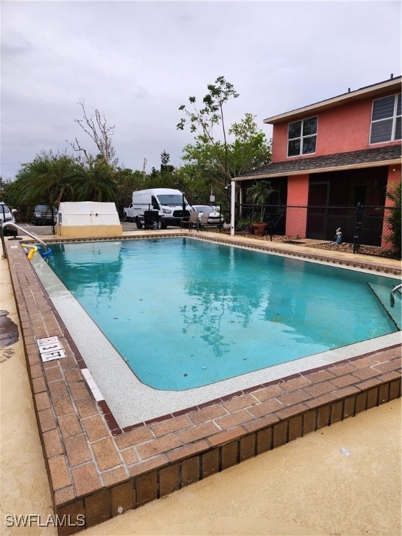 View of pool