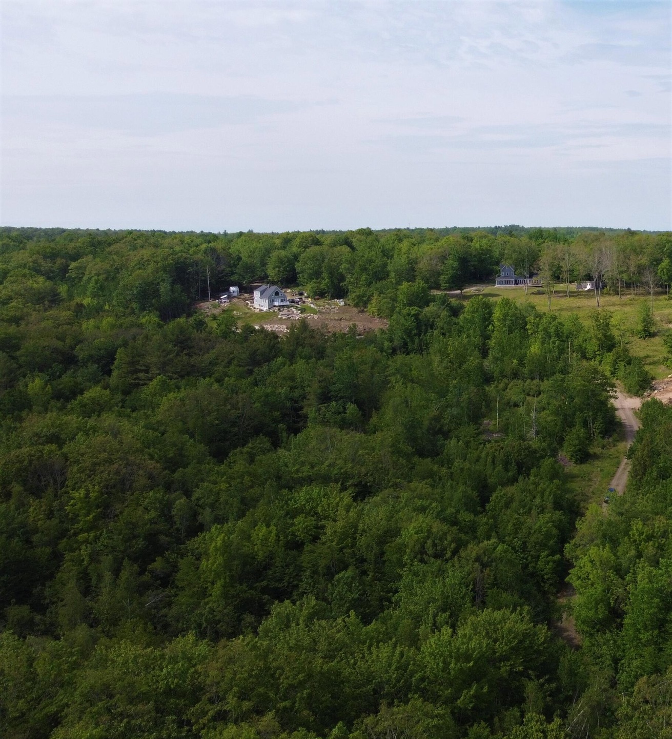 land facing west