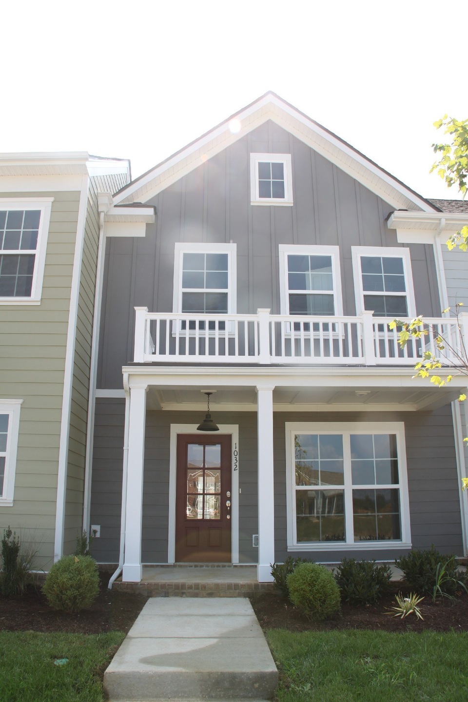 The exterior of a similar town home.
